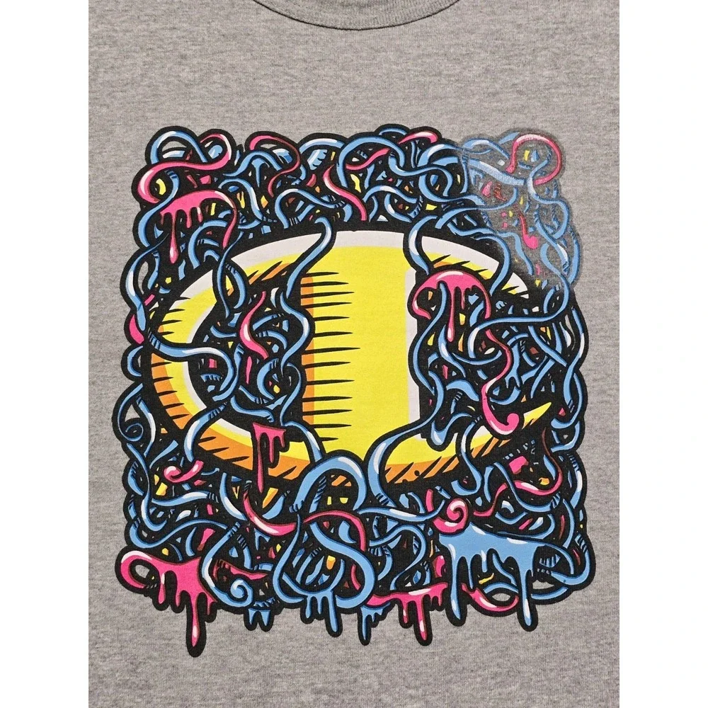 Vintage Champion Connection Logo T-Shirt Mens Large Gray‎ Streetwear